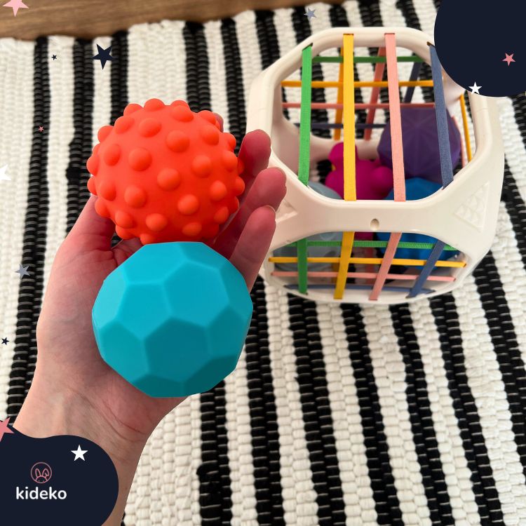 babyono senzorická kocka veľkosť loptičiek